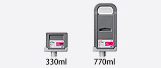 同时也适用于330ml和700ml两种大容量墨水盒