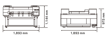 iPF9000外部尺寸