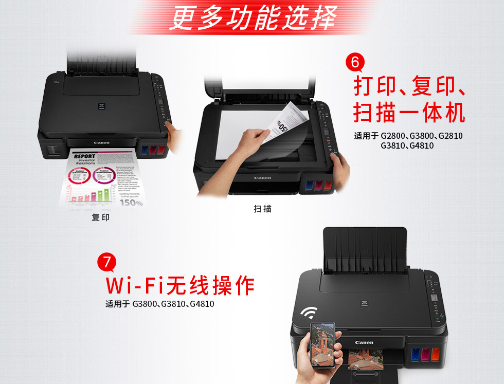 打印、复印、扫描一体机・Wi-Fi无线打印