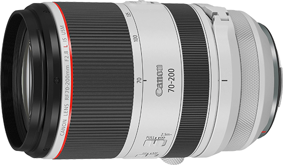 远摄变焦镜头RF70-200mm F2.8 L IS USM。拉近远处被摄体，拍出动物的特写