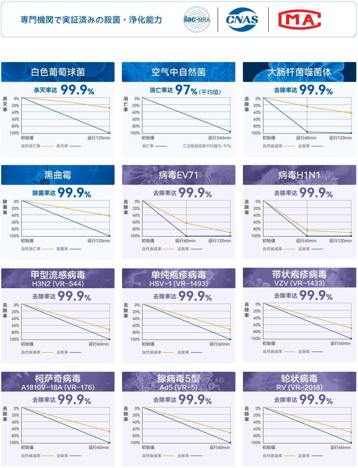 次氯酸可有效去除多种细菌、真菌和病毒,保障家人呼吸健康。